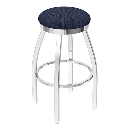 Holland Bar Stool Co 25" Swivel Counter Stool, Chrome Finish, Graph Anchor Seat 80225CH014